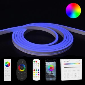 10 meter RGB neon led flex maxi recht – complete set neon verlichting