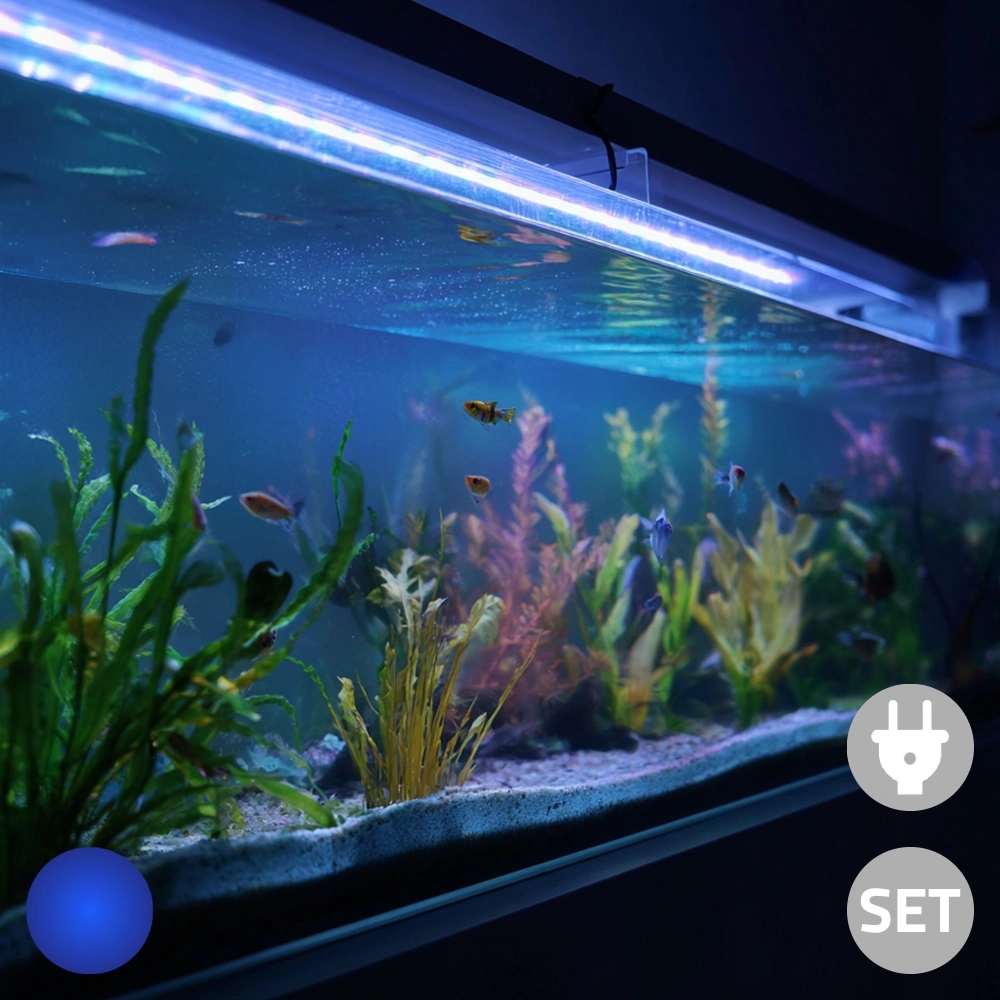 50 t/m 70 cm blauw complete set aquarium led strip - Afbeelding 2