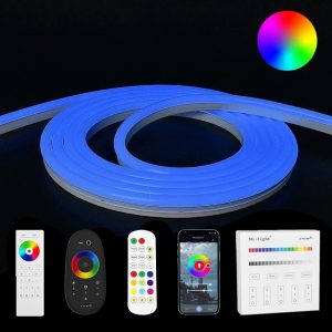 8 meter RGB neon led flex maxi rond – complete set neon verlichting