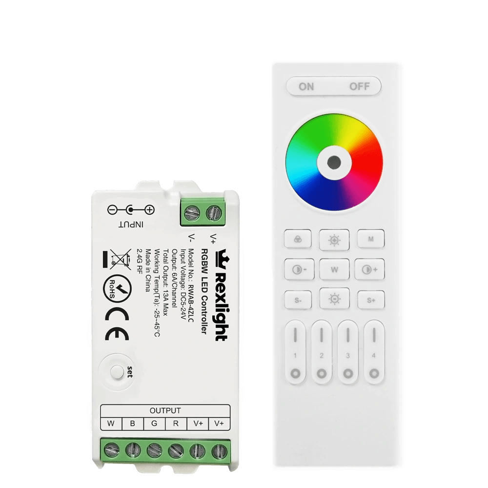 Luxe touch rf 4-zone afstandsbediening RGBW - Afbeelding 2