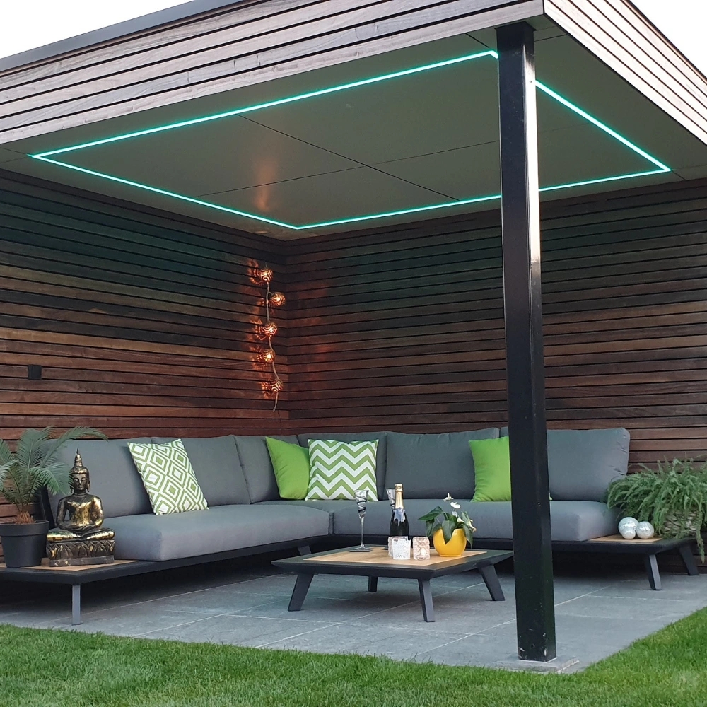 Terrasoverkapping verlichting set 4 meter - Afbeelding 2