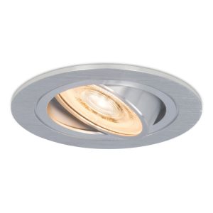 Chandler LED inbouwspot – 6W 570lm – GU10 LED Module – 2700K warm wit – Dimbaar – Rond – Kantelbaar – IP20 Voor binnen – RVS