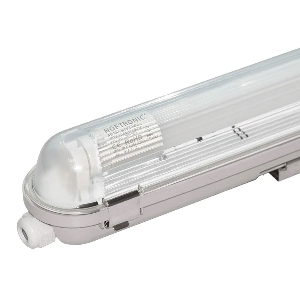 Ecoseries – LED TL armatuur 120cm IP65 – 6000K – 18 Watt 3150lm (175lm/W) – Flikkervrij koppelbaar – T8 G13 fitting - Afbeelding 2