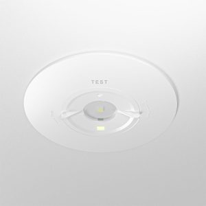 Parvos – LED Inbouwspot Noodverlichting Wit – 1,6W 330lm – Verwisselbare lens – IP20 – 3 uur noodaccu – 6500K – Autotest functie